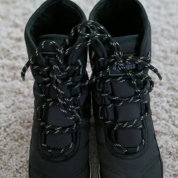 Ice Fields Winter Snow Boots Womens 6 Black Heat-MX Insulation Light Weight Lace - Picture 2 of 11